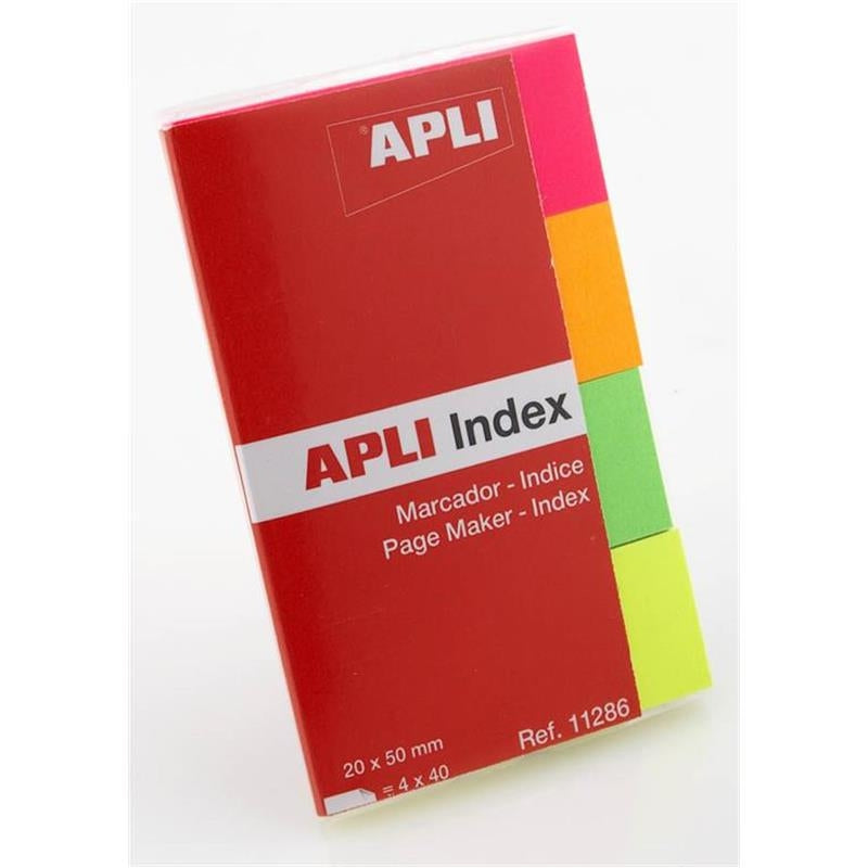 Samolepilni index lističi Apli 4x40