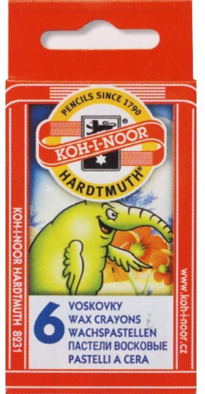 VOŠČENKE WAX CRAYONS 6/1