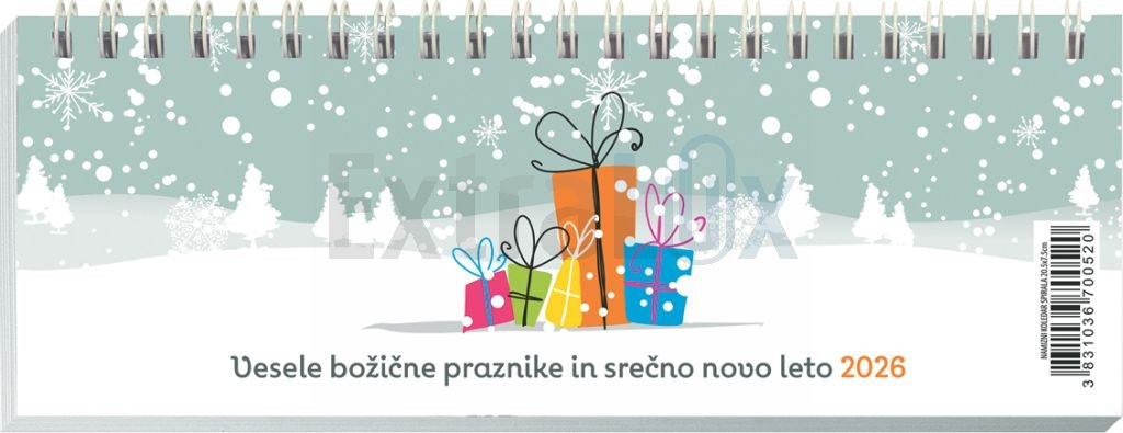Vložek za IVO mali koledar 20,5 x 7,5 cm 2026