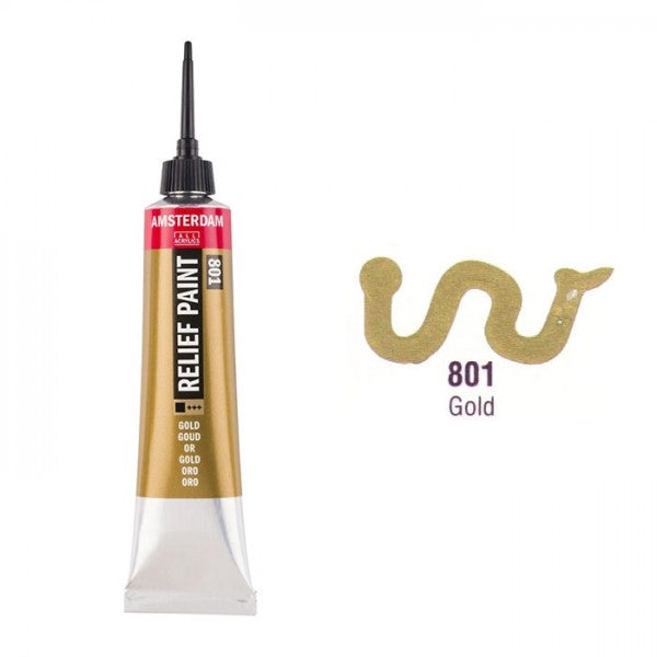 Amsterdam Deco kontura 20ml, št.801 gold