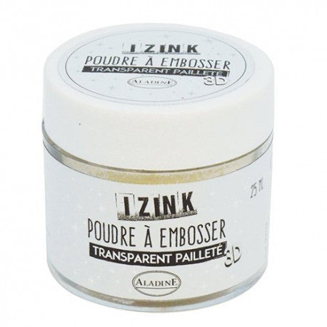 Embossing prah 30ml, prozorna bleščice