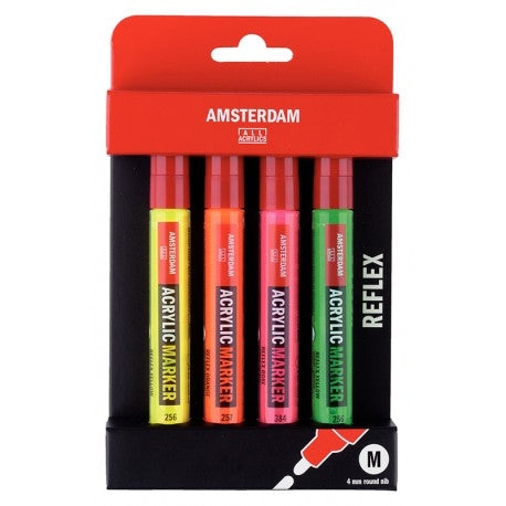 Akrilni markerji 4mmx4 flourescentne barve Amsterdam
