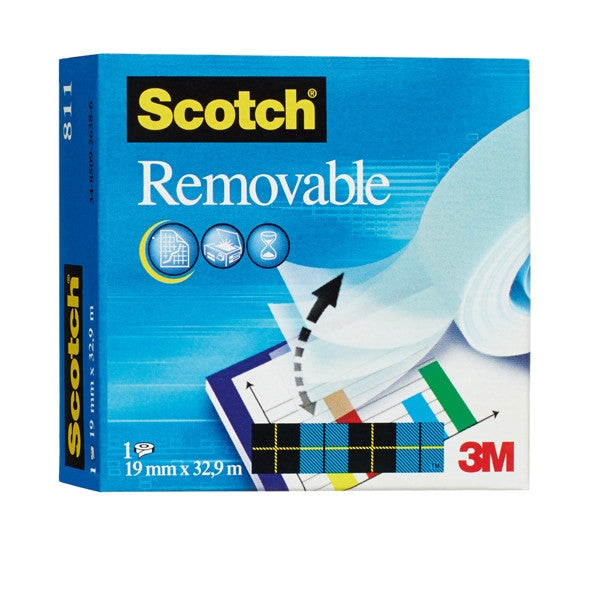 Selotejp Scotch Magic 19mm/33m odstranljiv