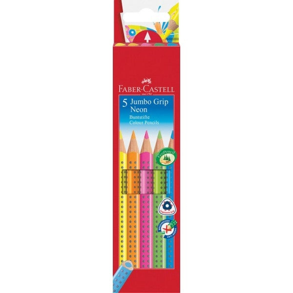 Barvice Faber Castell Jumbo Grip neon 5/1
