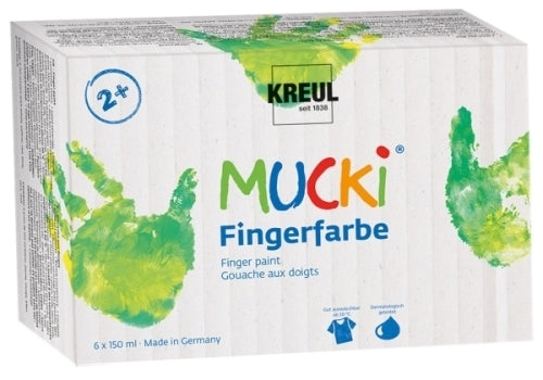 Mucki prstne barve, komplet 6v1 150ML