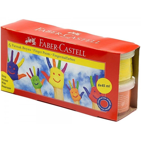 Prstne barve Faber Castell 6v1 45ml