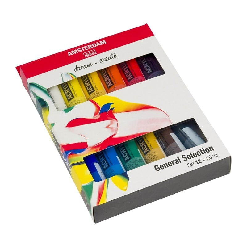 Komplet akrilnih barv Amsterdam 12x20ml