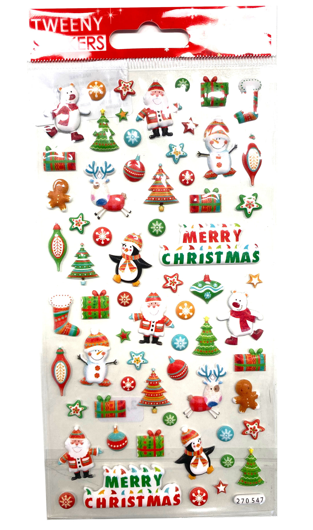 Nalepke Tweeny xmas 9x17,5cm
