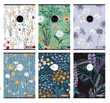 Zvezek Street Flowers A4/5M 54L