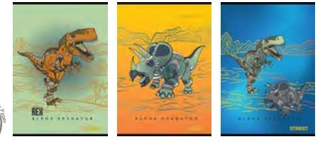 Zvezek Street Dinosaurus A4 OC 54L