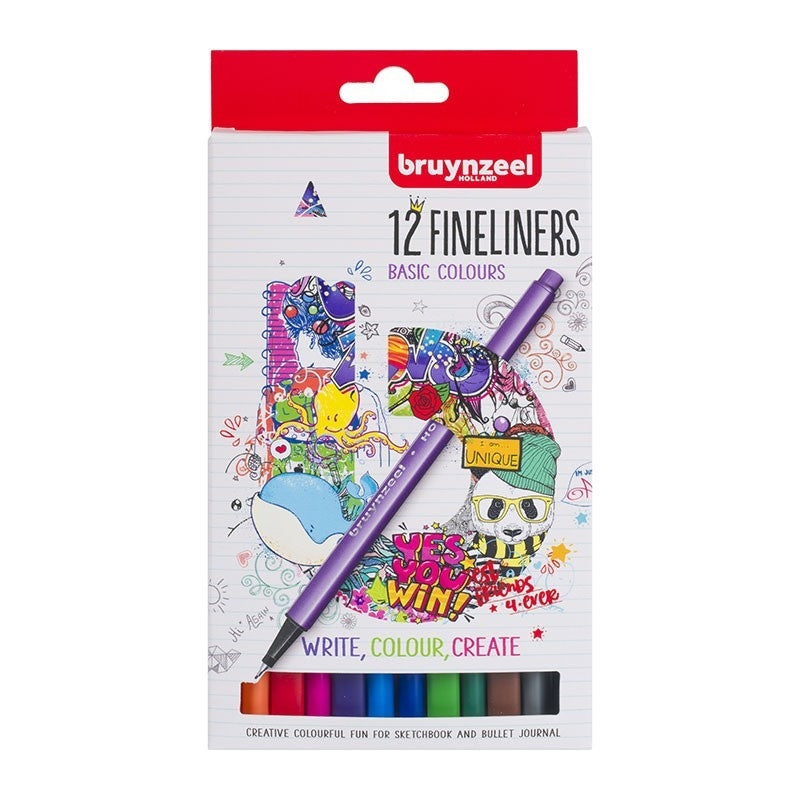 Fineliner Baic Osnovni set Bruynzeel 12/1