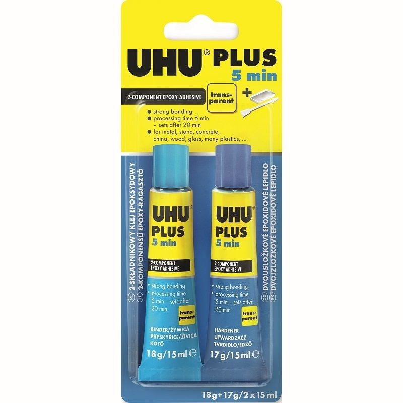 Dvokomponentno lepilo Uhu 18g+17g