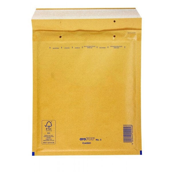 Kuverta oblazinjena za CD, 180 x 165 mm 1/1