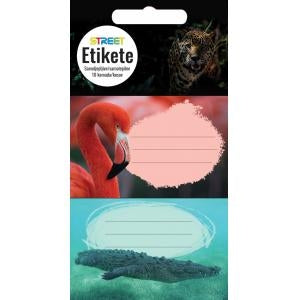 Etiketa za zvezek Animal Wild 10/1