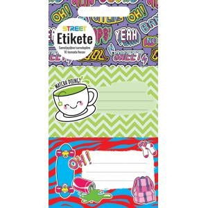 Etiketa za zvezek teens girls 10/1