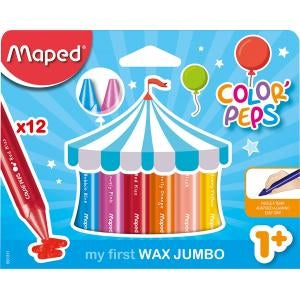 Barvice voščenke Maped Jumbo 12/1