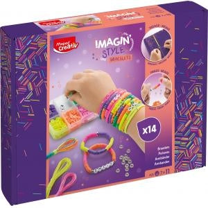Set kreativni maped zapestnice neon