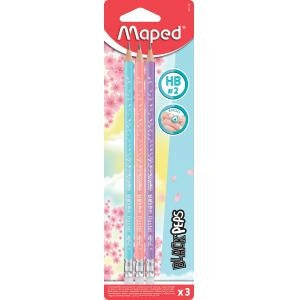 Svinčnik Maped Black*Peps HB 3/1