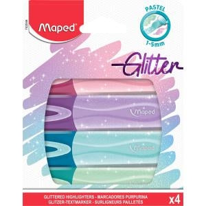Marker FluoMaped Pastel Glitter 4/1