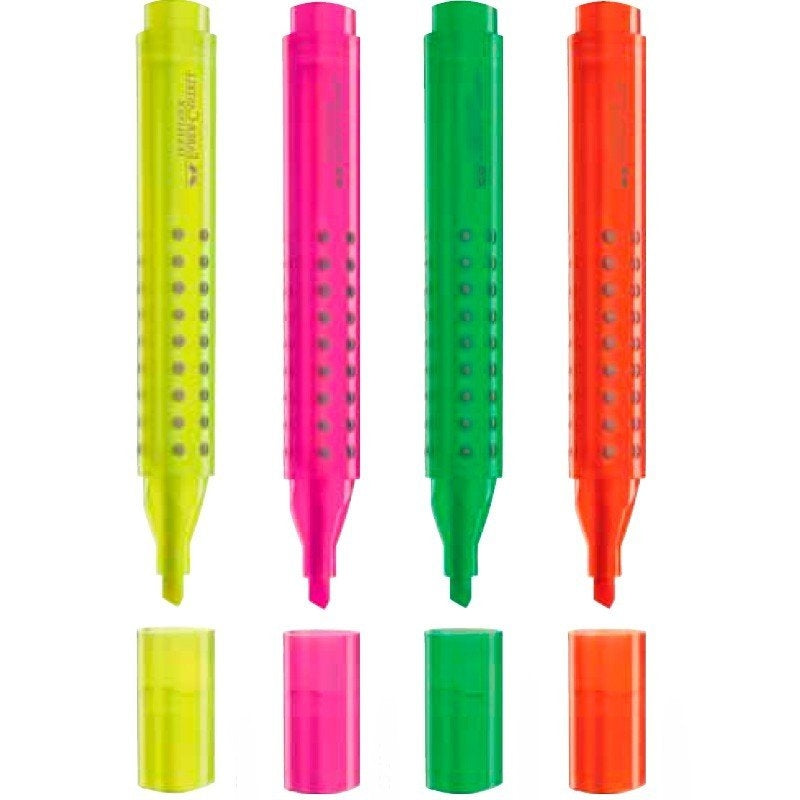 Tekstmarker FaberCastell Grip sort. barve