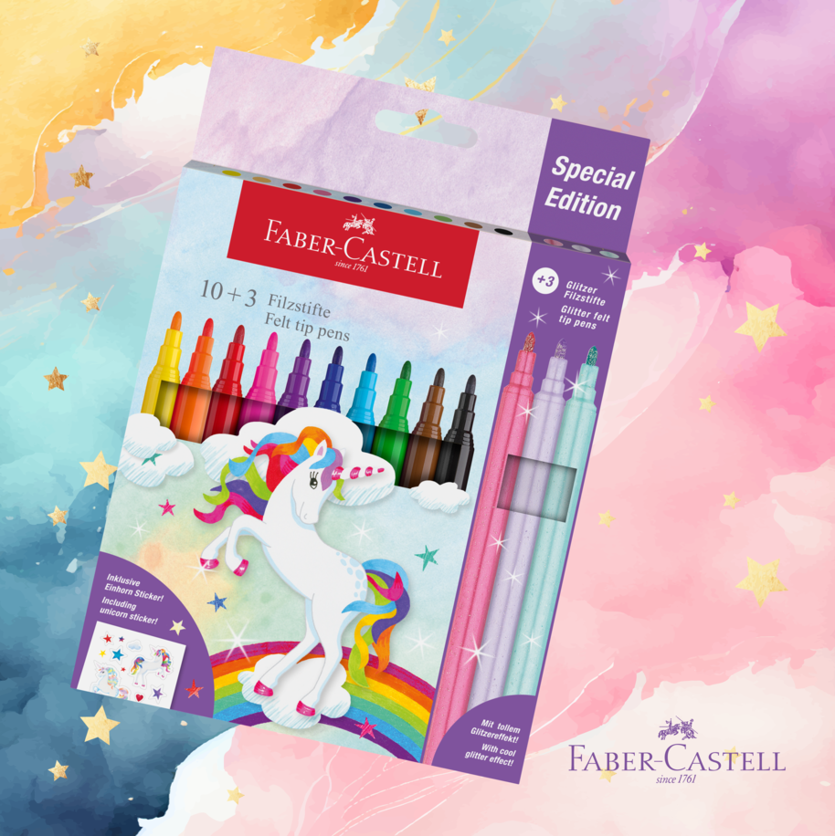 Flomastri FaberCastell Unicorn 10+3