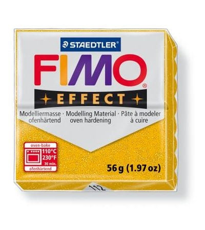 MODELIRNA MASA FIMO EFFECT 56G 112 ZLATA Z BLEŠČICAMI