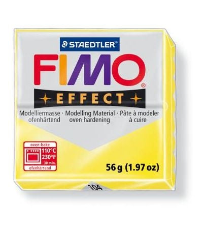 MODELIRNA MASA FIMO EFFECT 56G 104 PROSOJNO RUMENA