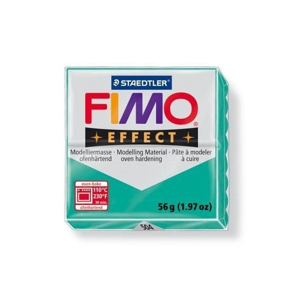 MODELIRNA MASA FIMO EFFECT 56G 504 PROSOJNO ZELENA