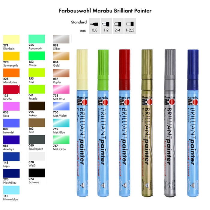 Marker Marabu universal 0,8 mm sort.