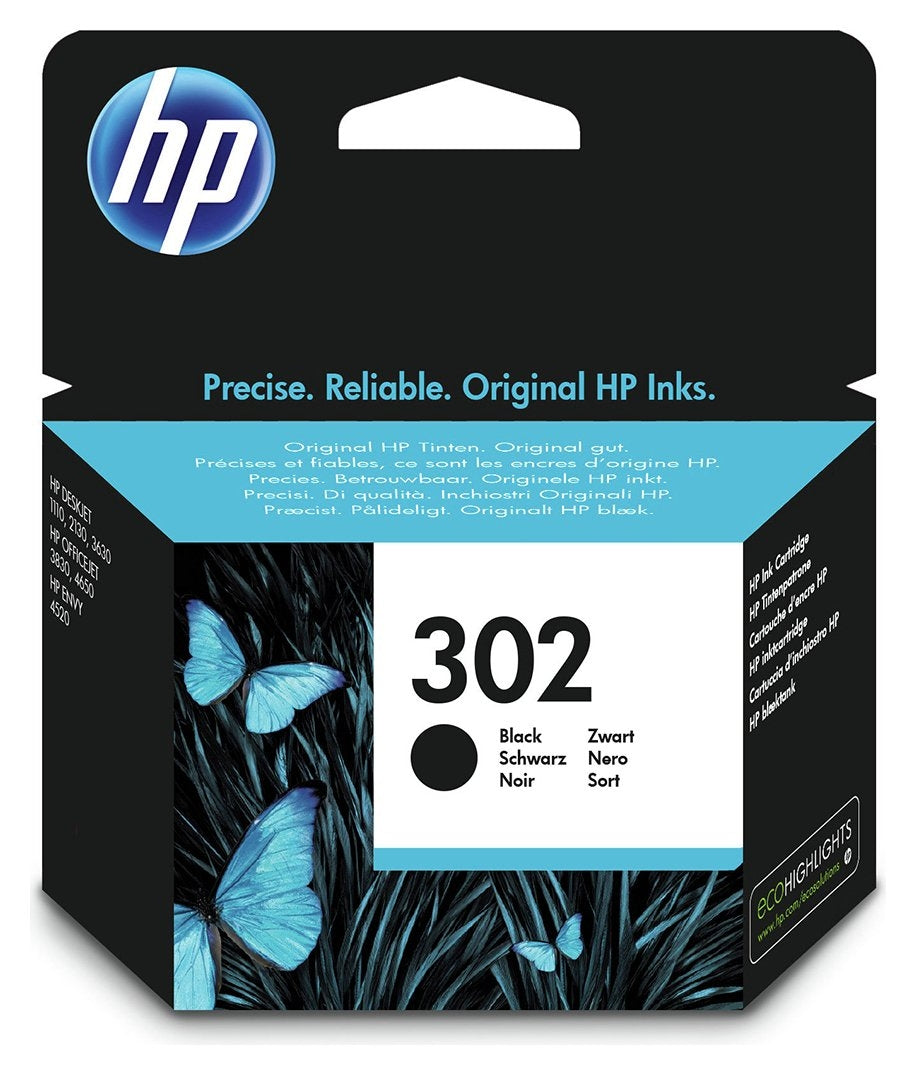 Črnilo HP F6U66AE 302 črna
