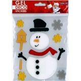 Nalepke Gel Xmas 15x17cm sort.motivi