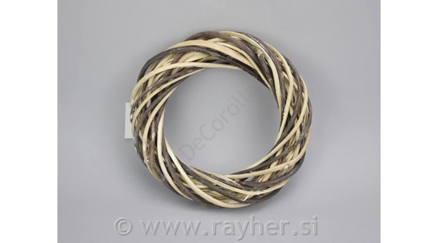 Venec pleten natur dvobarven 20cm