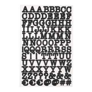 Nalepke ABC črne 4/1
