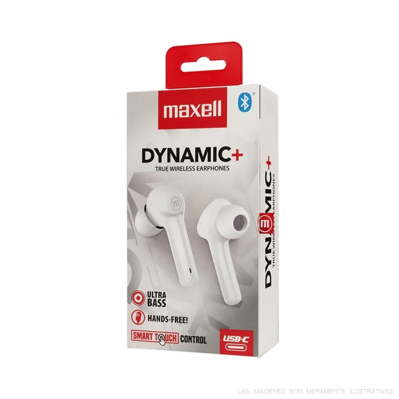 Brezžične slušalke Maxell Dynamic+ bele