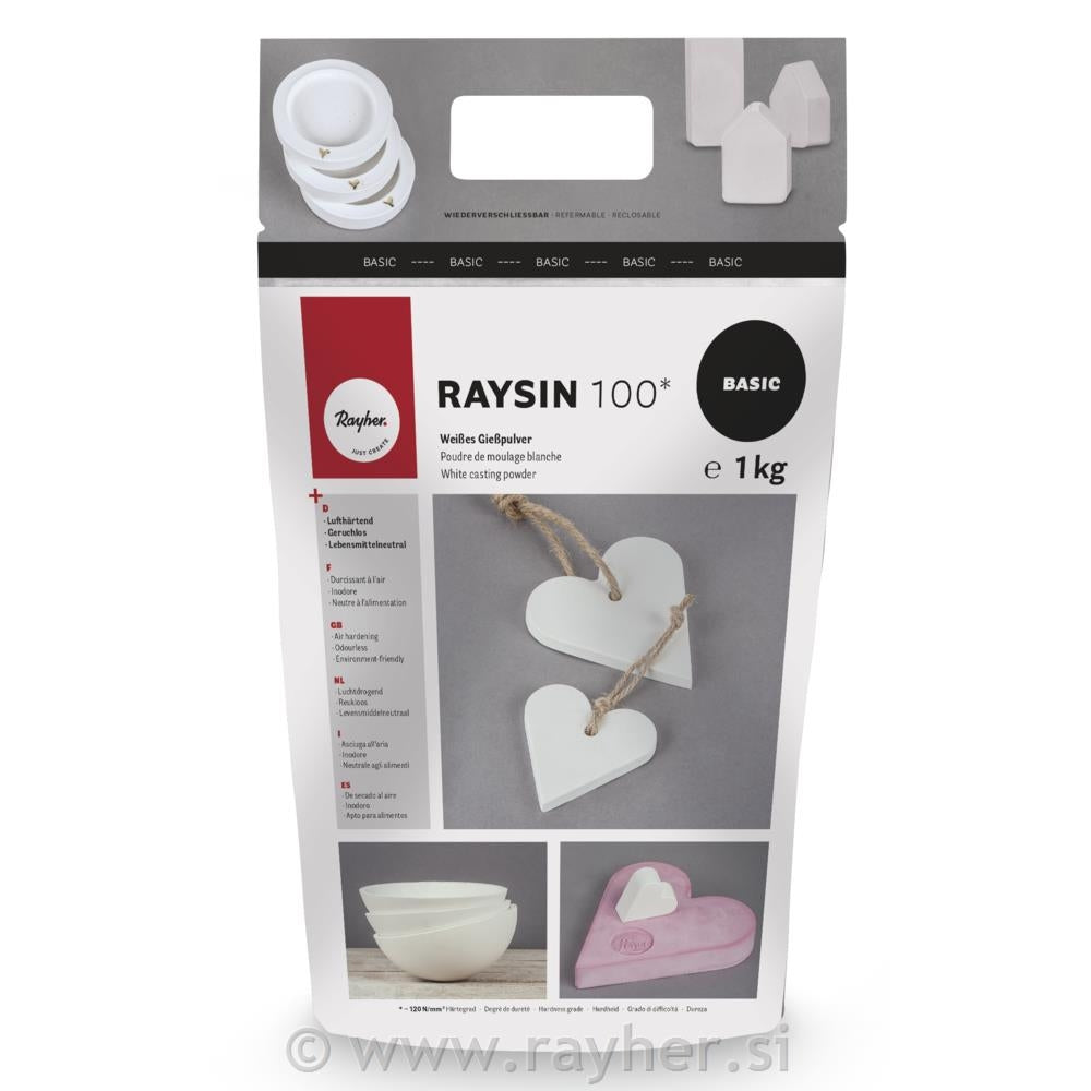 Raysin 100, masa za vlivanje v kalupe bela, 1kg