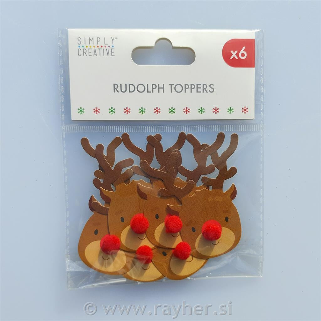 Okraski rudolf 7cmx6cm 6/1