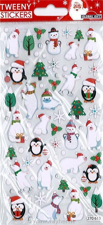 Nalepke Tweeny xmas 9x17,5cm