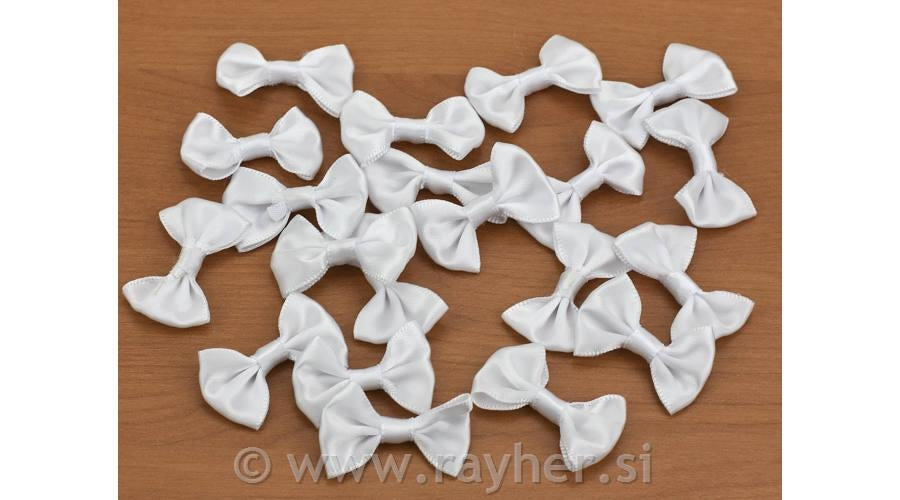 Pentlje saten bele 3,5cm 20/1