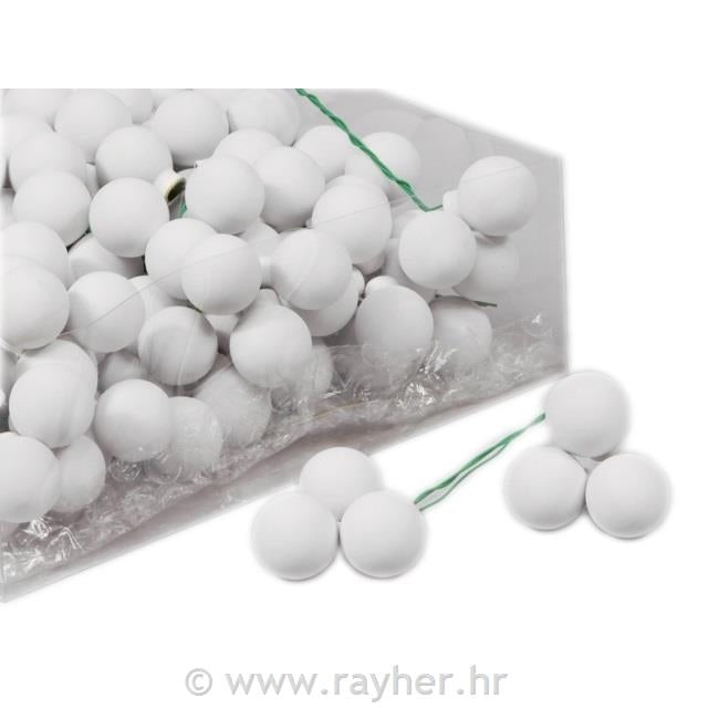 Božični balončki 2cm beli 12/1