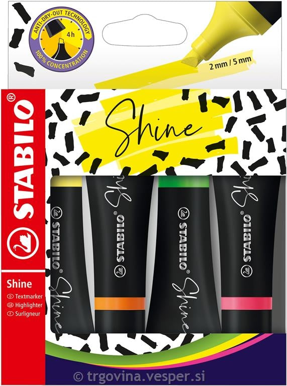 Tekstmarker Stabilo Shine 1/4