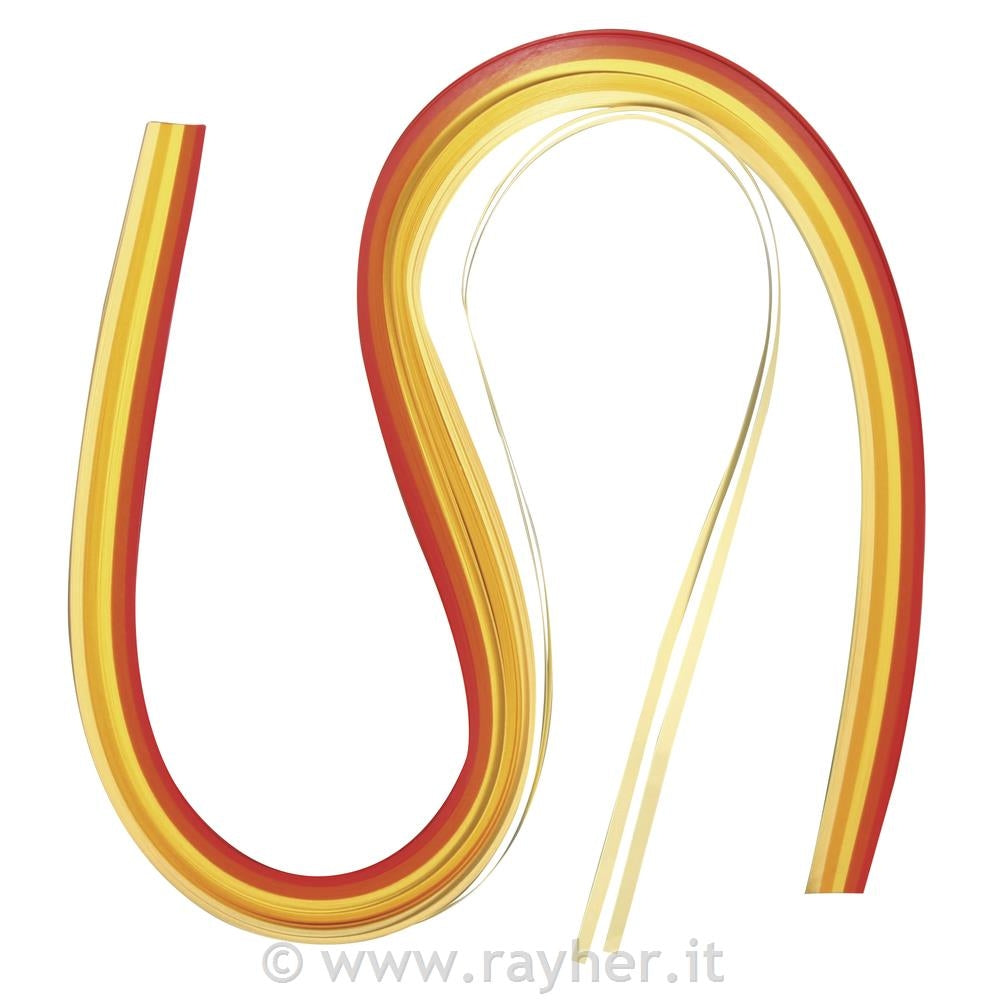 Trakovi quilling 53x0,3cm 100/1 rdeče rumeni