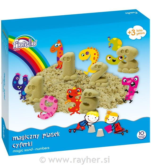 Magični pesek števila 600g + modelčki