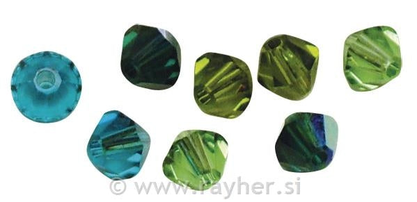 Perle brušeni kristal Swarovski zeleni