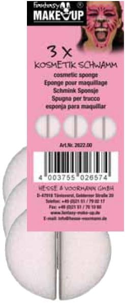 Gobice za nanos barv za obraz in telo 6/1