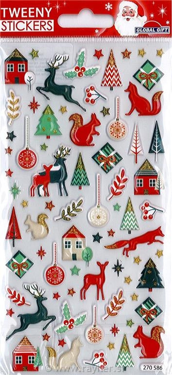 Nalepke Tweeny xmas 9x17,5cm