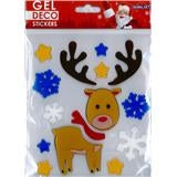 Nalepke Gel Xmas 15x17cm sort.motivi