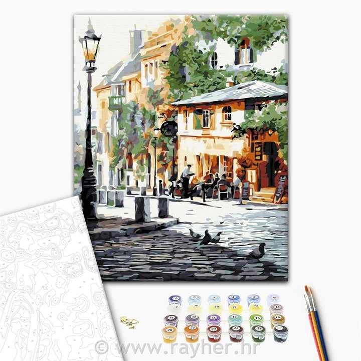 Slikanje po številkah City cafe