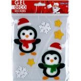 Nalepke Gel Xmas 15x17cm sort.motivi