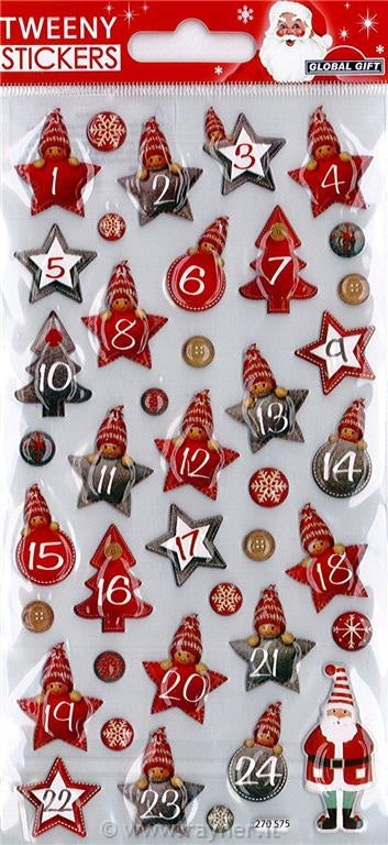 Nalepke Tweeny xmas 9x17,5cm