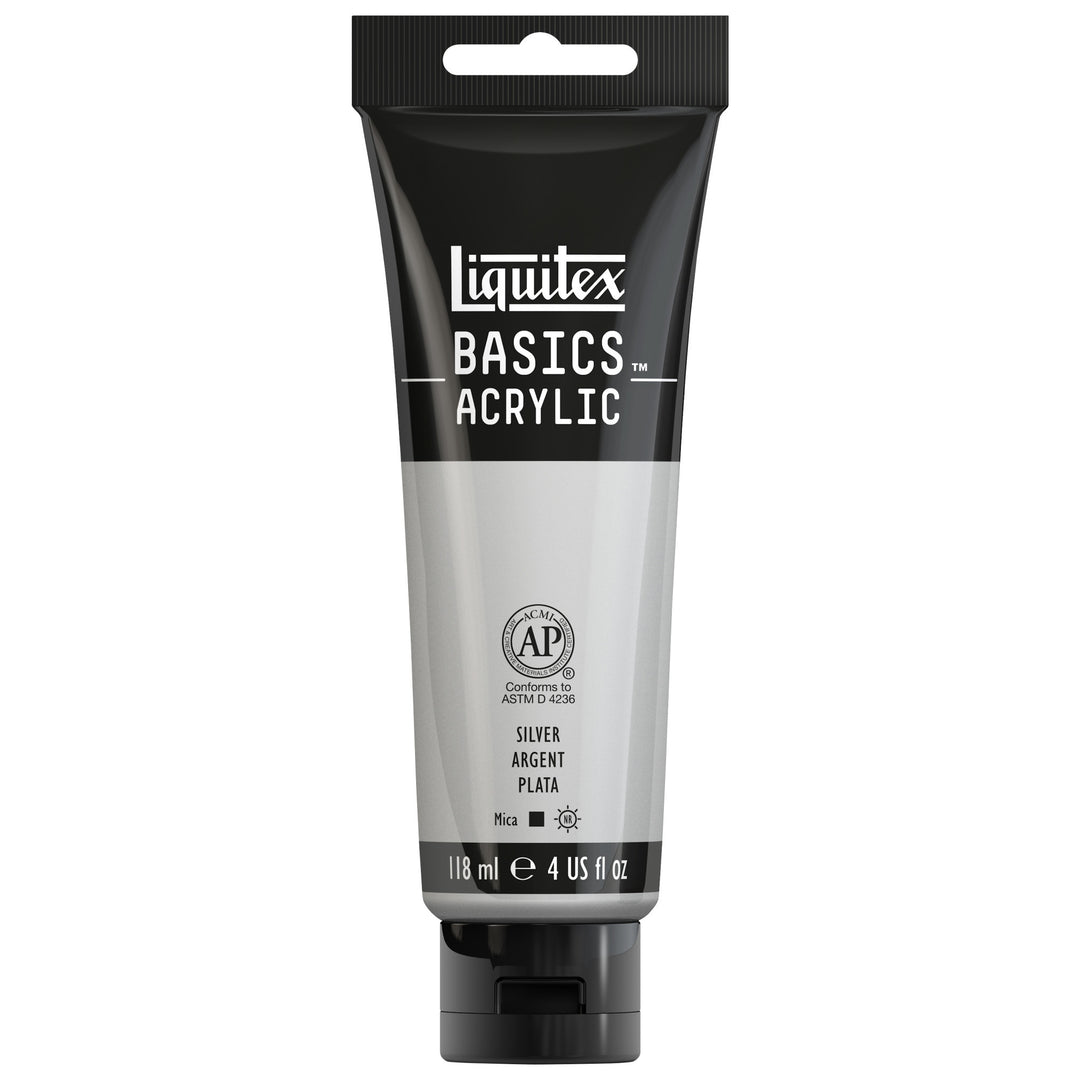 Akrilna barva Liquitex Basics 118ml SILVER